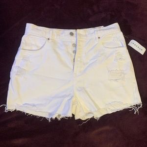 PacSun High-Waist Shorts White